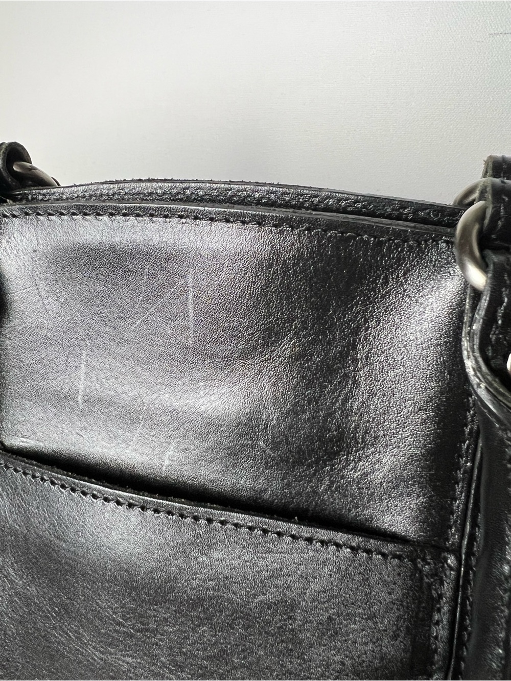 Patricia Nash Michel Dome Black Leather Shoulder Tote - Picture 15 of 15